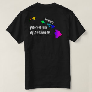 PRETIERT AUS PARADISE Hawaii Inseln Neon Rainbow T-Shirt