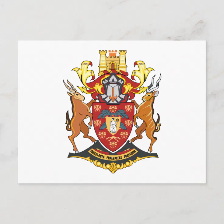 Pretoria Coat of Arms Postkarte Zazzle.de