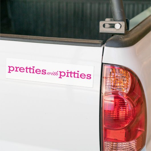 Pretties mit Pitties Autoaufkleber (Auf Lkw)