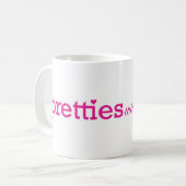 Pretties mit Pitties Kaffeetasse (Vorderseite Links)