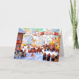 Prettige Kerstdagen.Christmas Card auf Niederländi Feiertagskarte