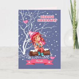 Prettige Kerstdagen.Christmas Card auf Niederländi Feiertagskarte