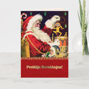 Prettige Kerstdagen. Christmas Cards in Dutch Feiertagskarte