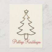 Prettige Kerstdagen Postkarte (Vorderseite)