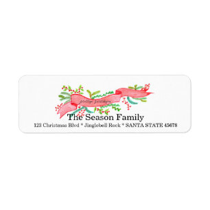 Prettige Kerstdagen, Weihnachtsbanner in Aquarellf