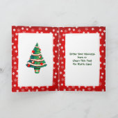 Prettige Kerstdagen. Weihnachtskarte auf Niederlän Feiertagskarte (Innenseite)