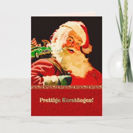 Prettige Kerstdagen. Weihnachtskarten in Niederlän Feiertagskarte (Vorderseite)