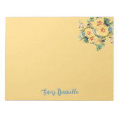 Prettty Floral Bouquet Custom Notepad Notizblock (Vorderseite)