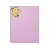 Prettty Floral Bouquet Custom Notizblock (Rotiert)