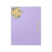 Prettty Floral Bouquet Custom Notizblock (Rotiert)