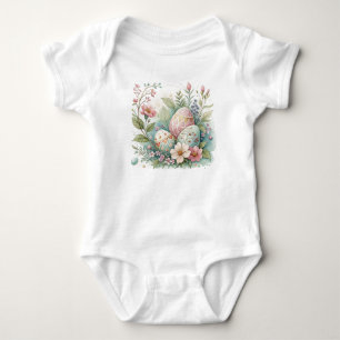 Prettty Ostereig Baby Strampler