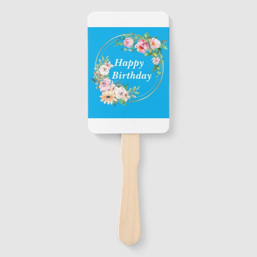 Prettty Pink & Gold Blume Set der Fans Fächer (Vorderseite)