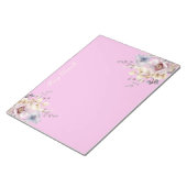 Prettty Pink Spring Floral Bouquet  Notizblock (angewinkelt)