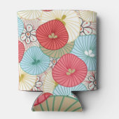 Pretty Abract Colorful Busy Floral Pattern Dosenkühler (Rückseite)