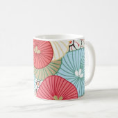 Pretty Abract Colorful Busy Floral Pattern Kaffeetasse (VorderseiteRechts)