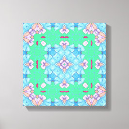 Pretty Abstract Home Wall Art blue and pink Leinwanddruck