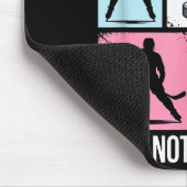 Pretty And Nice Just Not On The Ice Hockey Graphic Mousepad (Ecke)