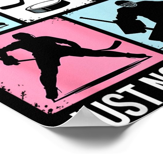 Pretty And Nice Just Not On The Ice Hockey Graphic Poster (Ecke)