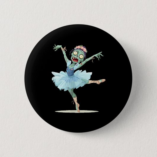 Pretty Ballerina Zombie Costume Button (Vorderseite)
