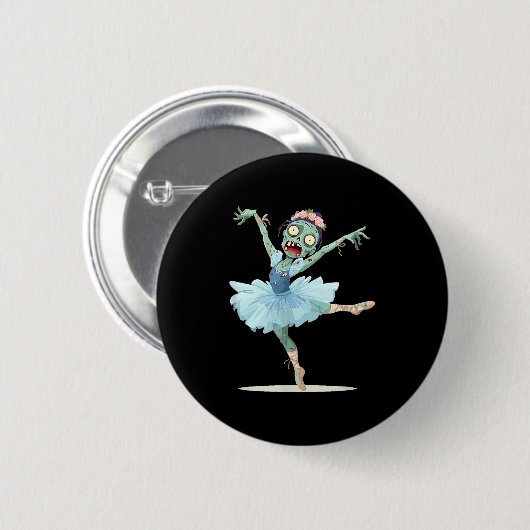 Pretty Ballerina Zombie Costume  Button (Vorne & Hinten)