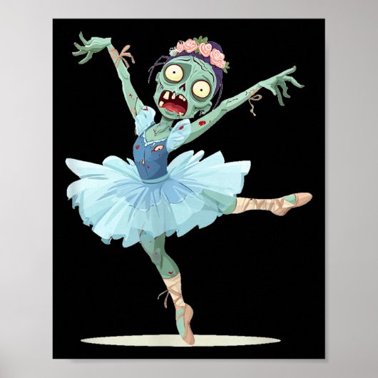 Pretty Ballerina Zombie Costume Poster (Vorne)