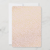 PRETTY Bat Mitzvah pale pink gold elegant script Einladung (Rückseite)