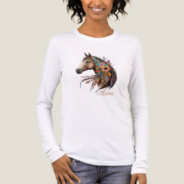 Pretty Bay Horse T-Shirt with Name Tri-Blend Shirt