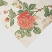Pretty Bird and Butterflies with Peony Branches Seidenpapier (Ausschnitt)