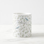 Pretty Blue Birds Believe  Kaffeetasse (Mittel)