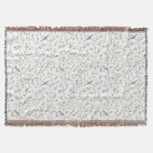 Pretty Blue Birds Decke (Vorderseite)