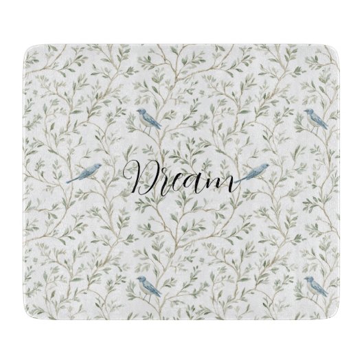 Pretty Blue Birds Dream Schneidebrett (Vorderseite)