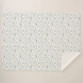 Pretty Blue Birds Sherpadecke (Vorderseite (Horizontal))