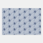 Pretty Blue Butterfly Birthday Geschenkpapier Set (Vorderseite)