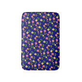 Pretty Blue Rose Pattern Badematte (Vorderseite Vertikal)