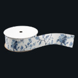 Pretty Blue White Floral Bridal Shower Ripsband<br><div class="desc">Pretty Blue White Floral Bridal Shower wedding birthday</div>