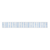 Pretty Blue White Plaid Stripes Bridal Shower Ripsband (Vorderseite)