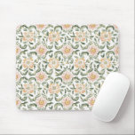 Pretty Blush Pink Green Leaves Floral Mousepad<br><div class="desc">Pretty Blush Pink Green Leaves Floral</div>