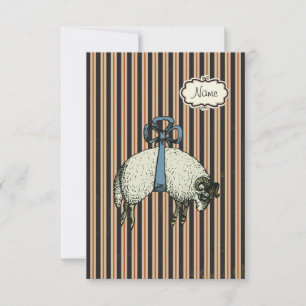 Pretty Bow Sheep™ (DESIGNER OPTIONEN) - Einladung