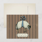 Pretty Bow Sheep™ Kollektion - Postkarte (Vorne/Hinten)