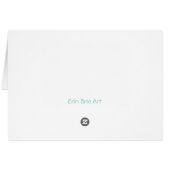 Pretty Butterfly Art Notecard (Rückseite Horizontal)