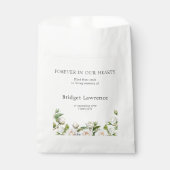 Pretty Classic White Roses Funeral Seed Packet Geschenktütchen (Vorderseite)