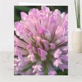 Pretty Clover Flower  Karte (Rückseite)