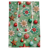 PRETTY COLOFUL CHRISTMAS ORNAMENTS MITTLERE GESCHENKTÜTE (Rückseite)