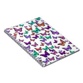 Pretty Colorful Butterflies Pattern Notizblock (Rechte Seite)
