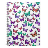 Pretty Colorful Butterflies Pattern Notizblock (Vorderseite)