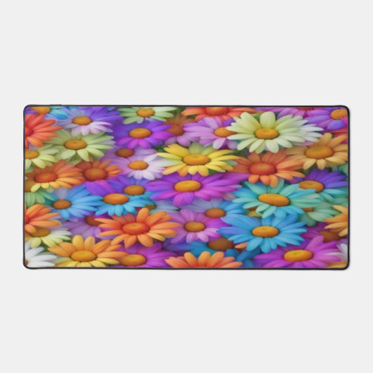 Pretty Colorful Daisies - Desk Mat Schreibtischunterlage (Vorderseite)