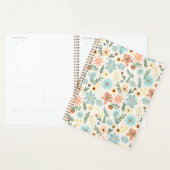 Pretty Colorful Ditsy Floral White Design Wrapping Planer (Anzeige)