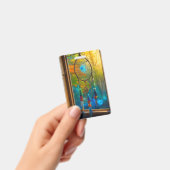 Pretty Colorful Dreamcatchers in Window Blank Ausweis (Handheld)