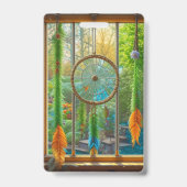 Pretty Colorful Dreamcatchers in Window Blank Ausweis (Rückseite)