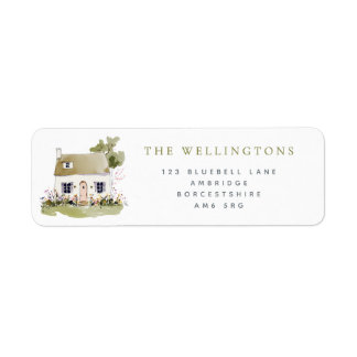 Pretty Cottage Return Address Label